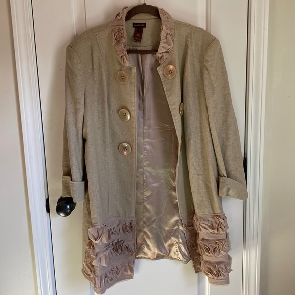 Multiples Jackets & Coats Multiples Xl Linen Blend Jacket Poshmark